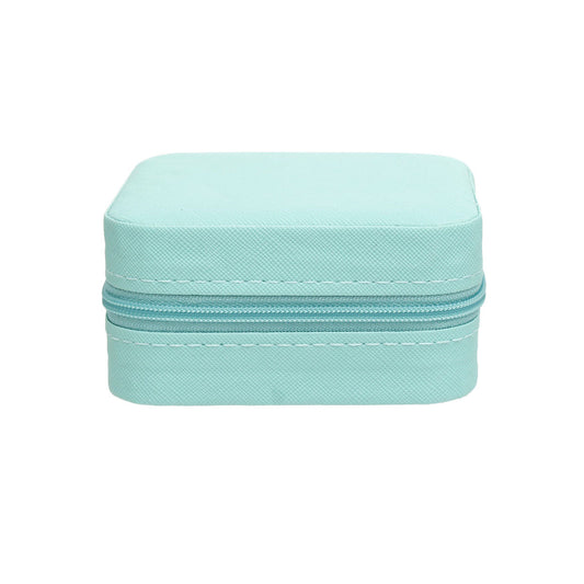 Aqua Travel Jewelry Box Organizer for Women