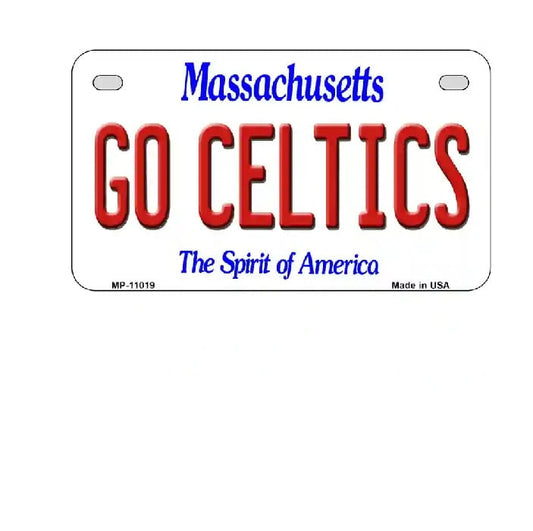 Go Celtics Motorcycle License Plate