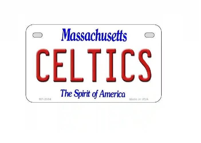 Celtics Motorcycle License Plate