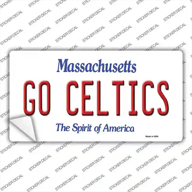 Boston Celtics GO CELTICS Bumper Sticker