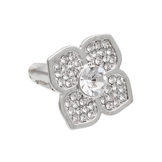 Silver Shine: Flower Ring
