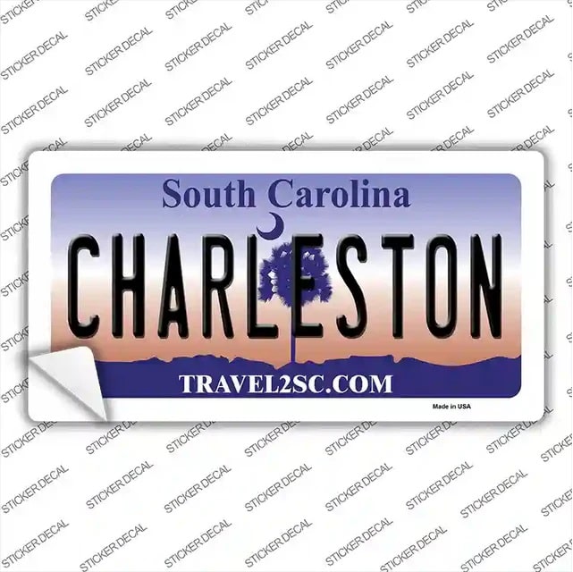 Charleston South Carolina Peel and Stick Bumper Stickers