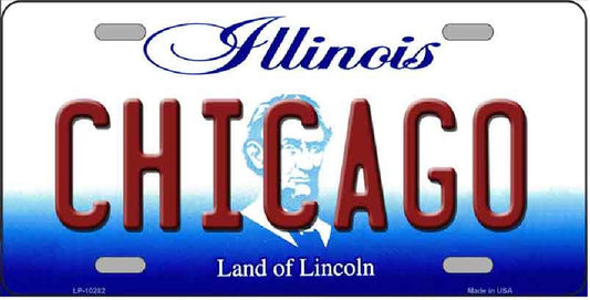 Chicago Illinois Metal Novelty License Plate