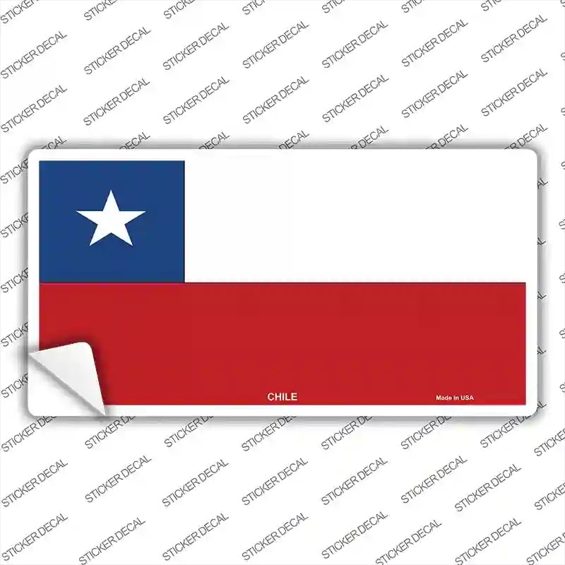Chilean Chile Flag Novelty Sticker Decal