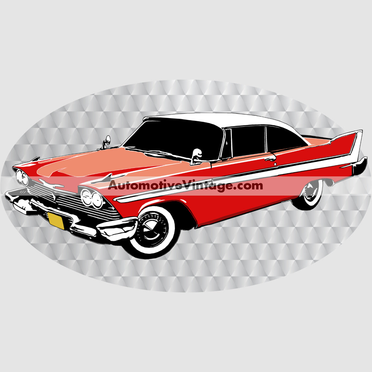 Christine Plymouth Fury Famous Car Chest Logo T-shirt