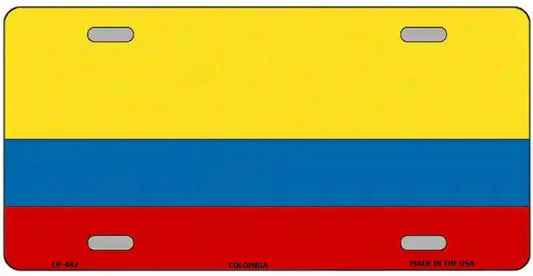 Colombian Flag License Plate