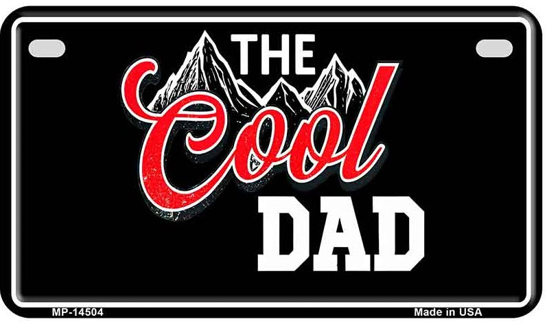 Cool Dad Motorcycle License Plate