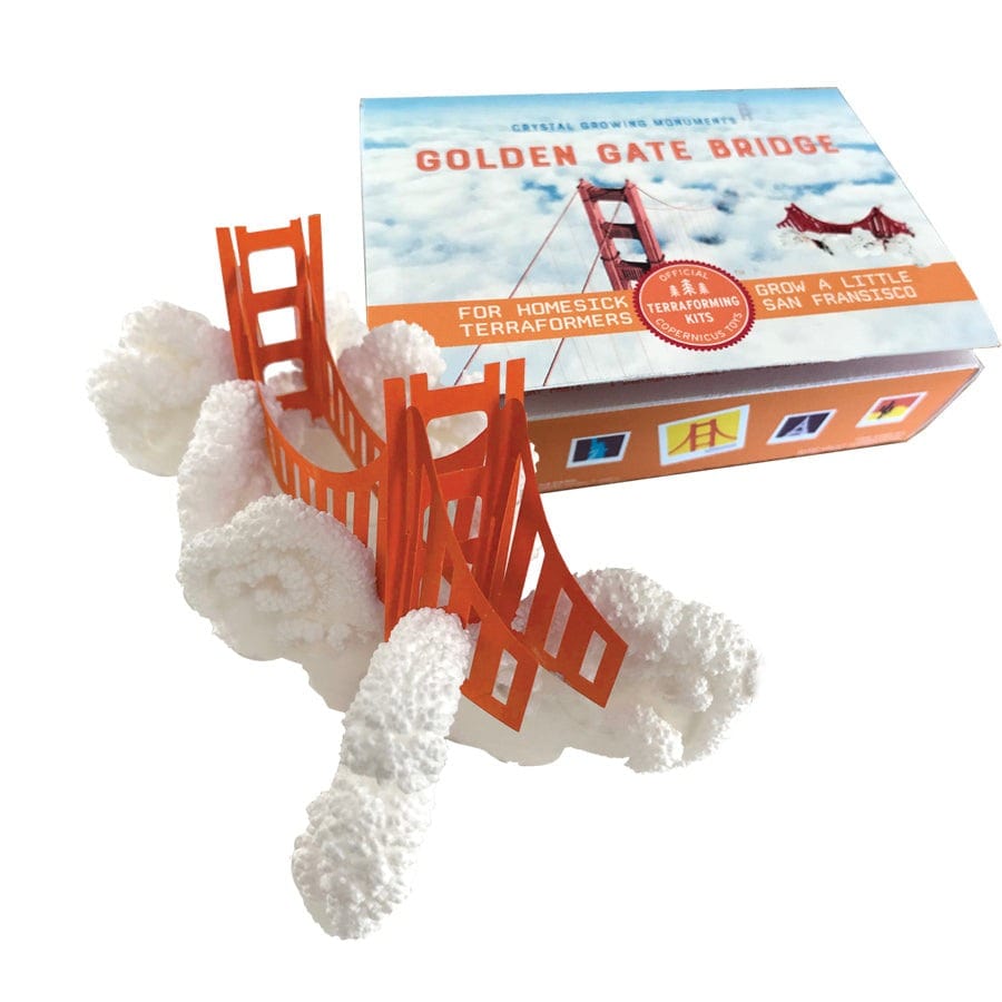 Crystal Growing: Golden Gate Bridge