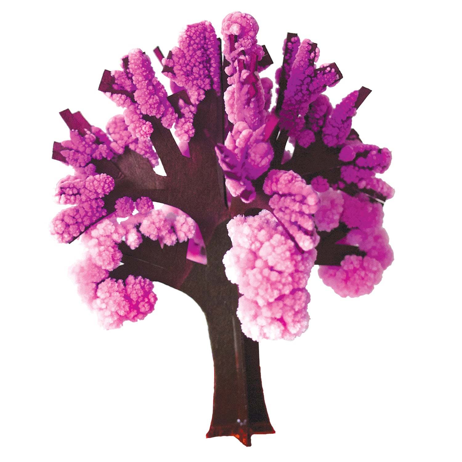 Decorative tree with pink blossoms on a white background