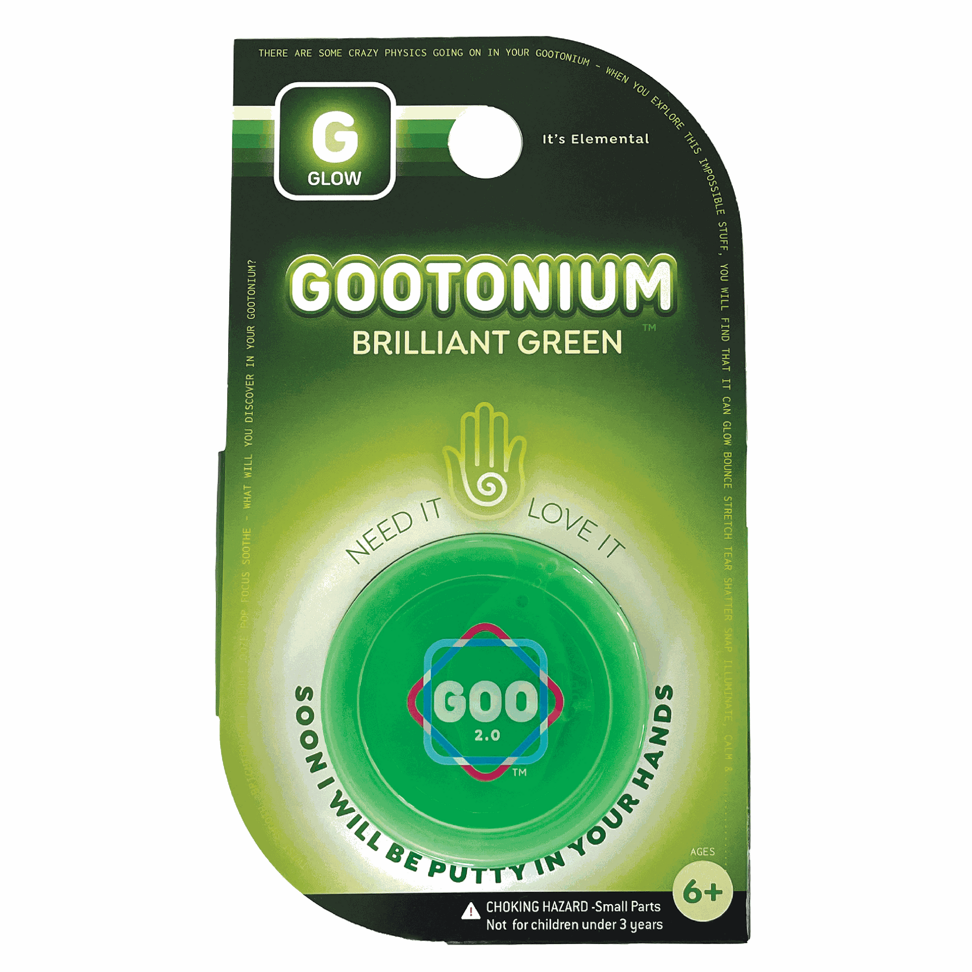 Green packaging of Gootonium with branding and product details.