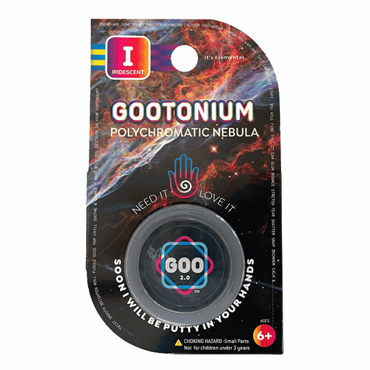 Gootonium packaging with colorful design and text on a white background