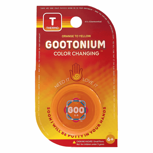 Gootonium color changing product packaging with Thermo branding on a white background