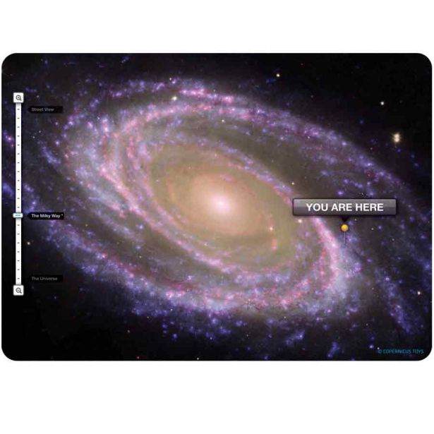 You are here. Galaxy view Postcard