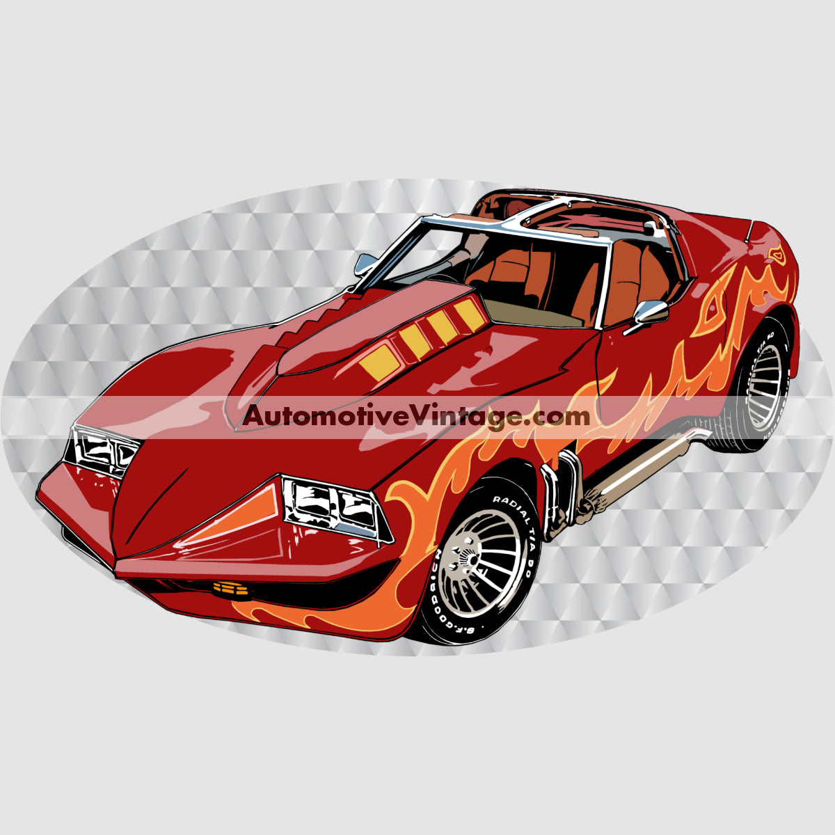 Corvette Summer Famous Car Chest Logo T-shirt