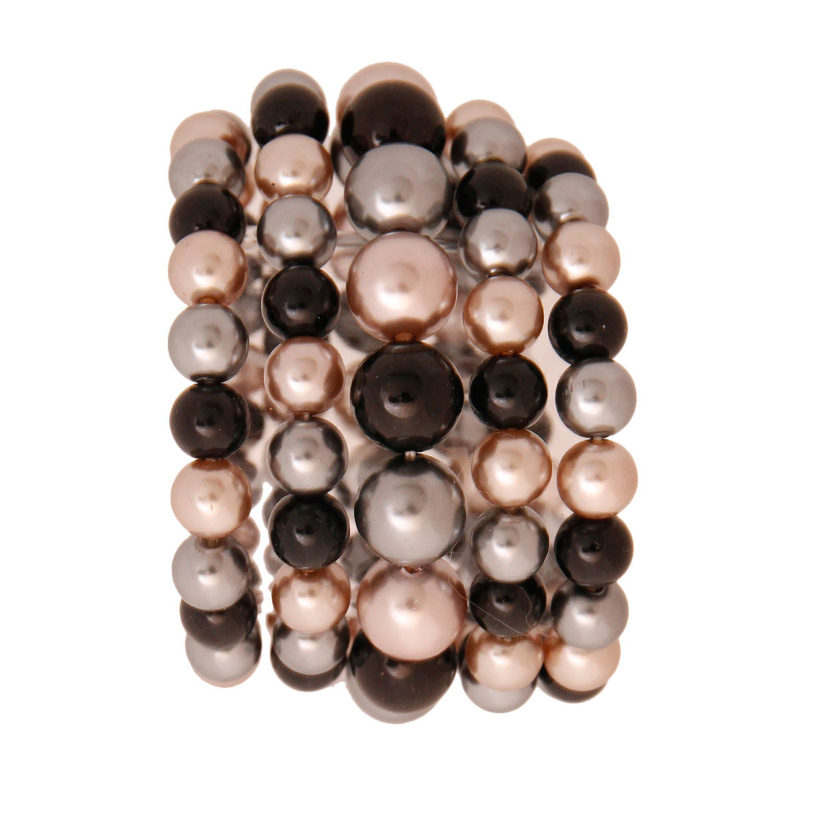 Dark Mix Pearl 5 Pc Bracelets