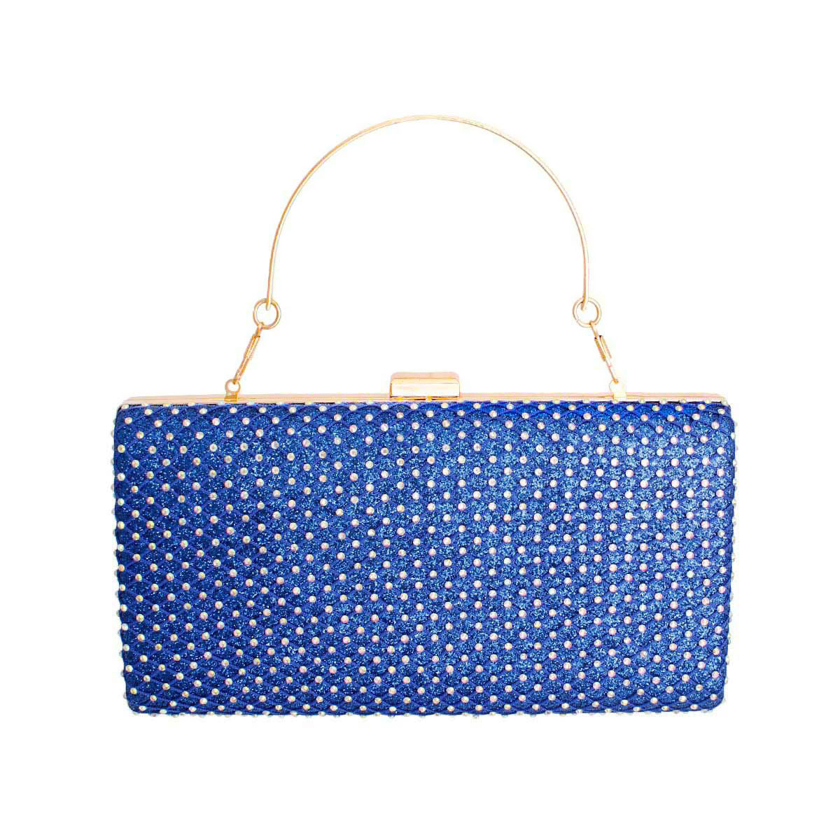 Clutch Hard Case Royal Blue Bag for Women