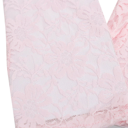 Pink Lace Short Formal Gloves AKA for Women