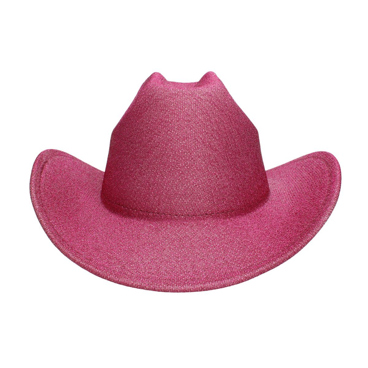 Cowboy Hat Fuchsia Glittery Rodeo Style for Women