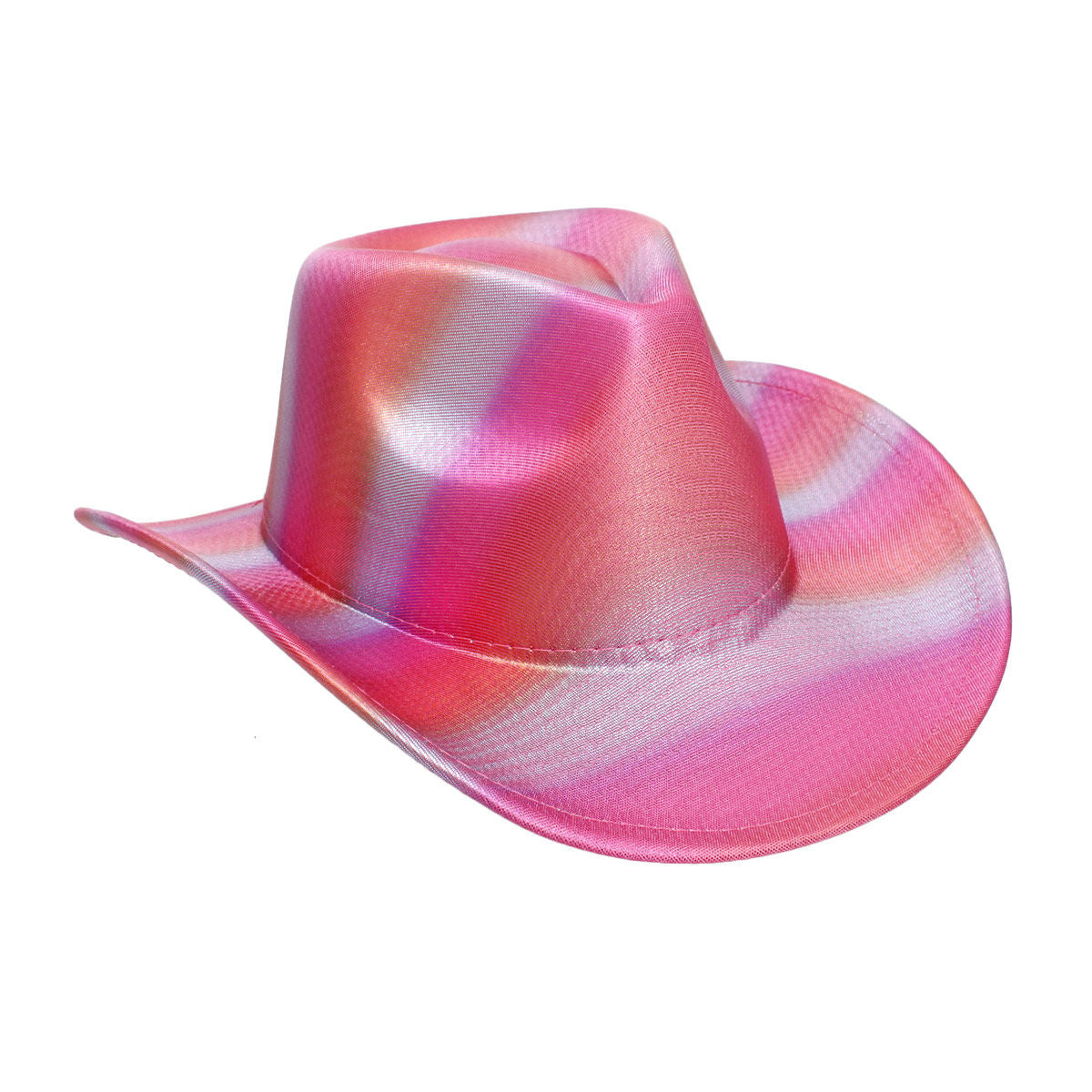 Cowboy Hat Iridescent Fuchsia Fashion Hat