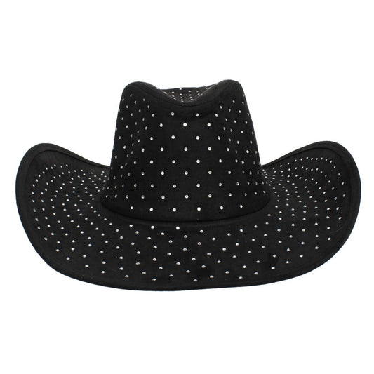 Cowboy Hat Black Rhinestone Cowgirl Fashion Hat