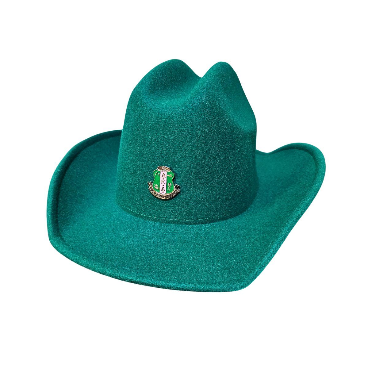 Cowboy Hat Green Felt Western Fashion Hat