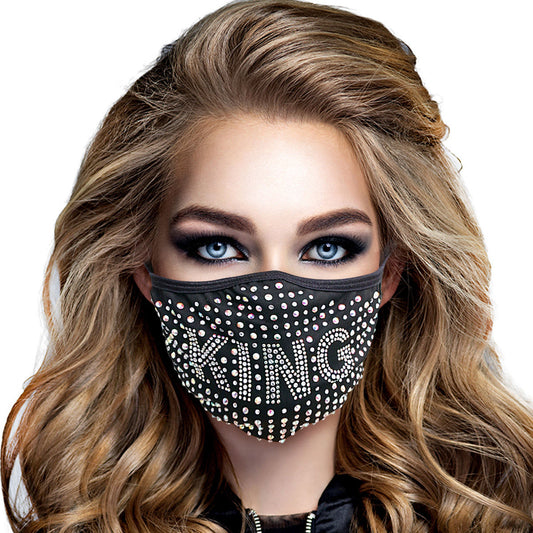 KING Rhinestone Fashion Mask