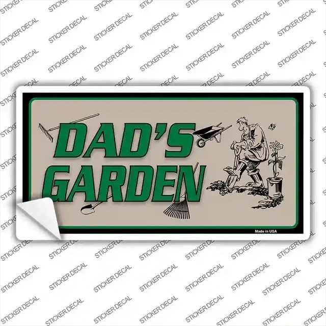 Dads Garden Bumper Sticker