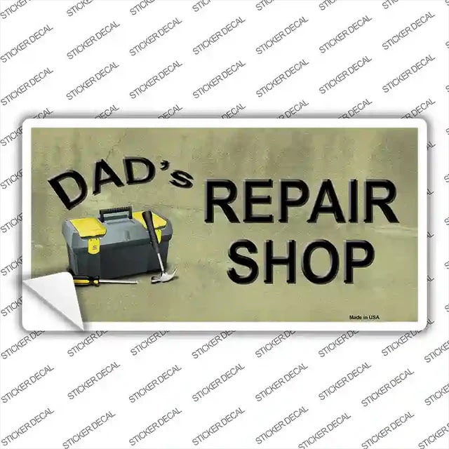 Dads Repair Shop Bumper Sticker