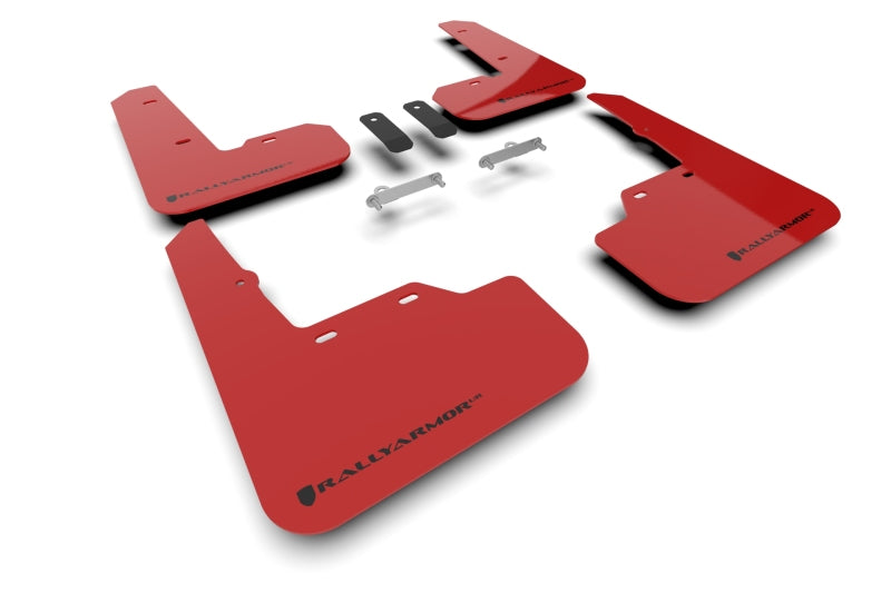 Rally Armor 22-25 Subaru WRX Red UR Mud Flap w/Black Logo
