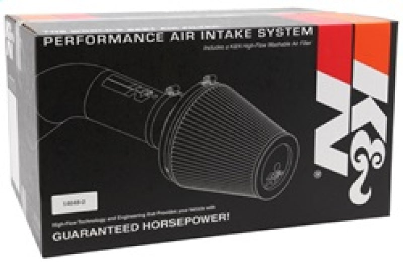 K&N performance air intake system packaging on a white background