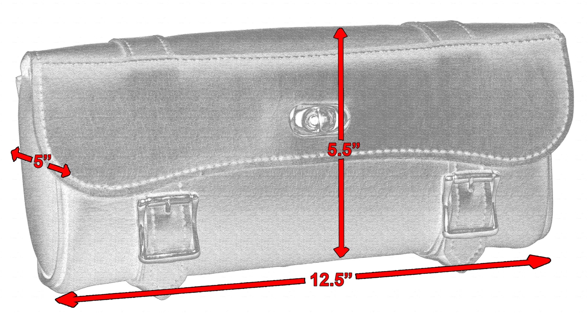Measurements Large Two Strap Tool Bag