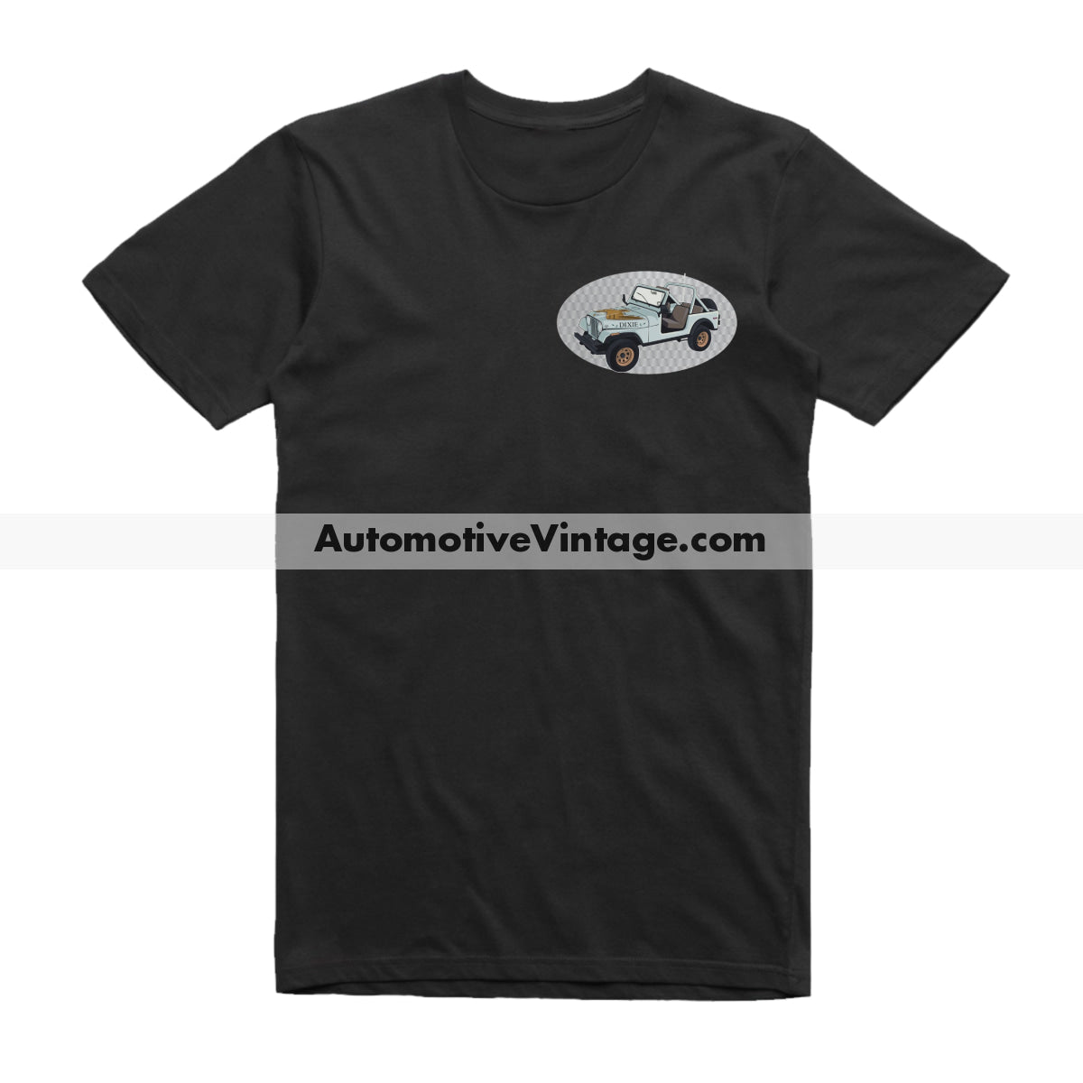 Dukes of Hazzard Daisy Duke Jeep Famous Car Chest Logo T-shirt