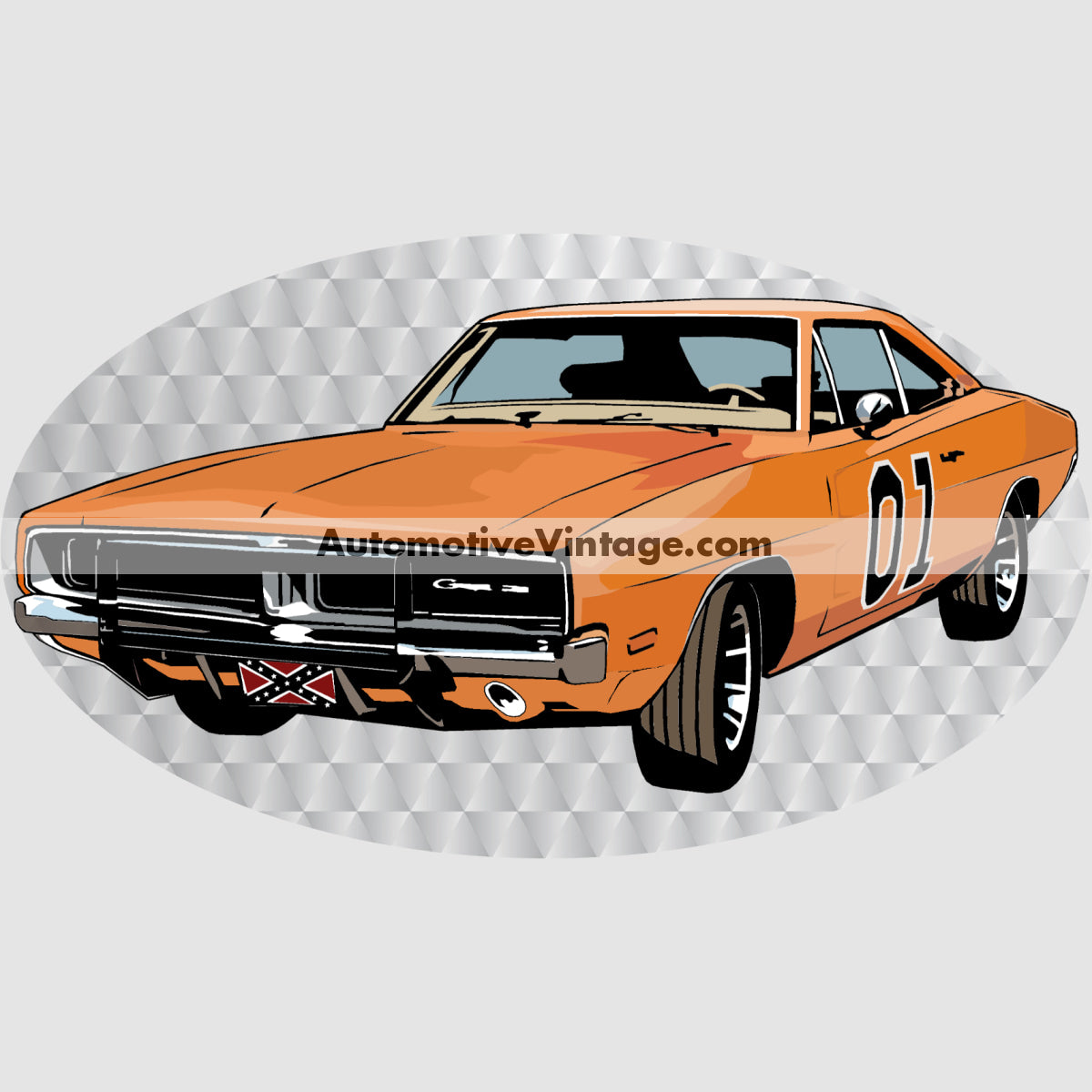 Dukes of Hazzard General Lee Charger Famous Car Chest Logo T-shirt