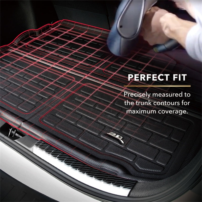 3D MAXpider 21-24 Tesla Model 3 Kagu Seatback Protector - Black