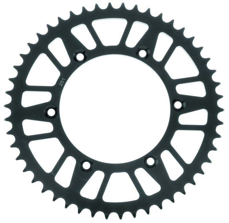 Black sprocket on a white background