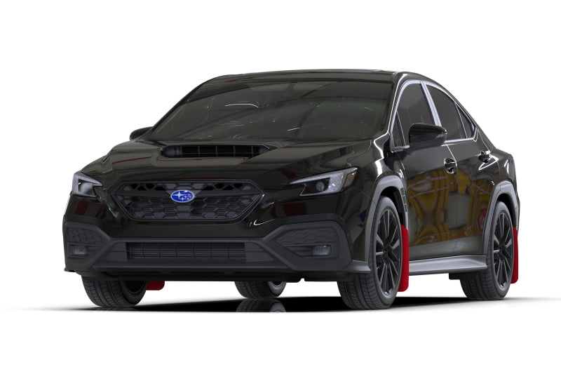 Rally Armor 22-25 Subaru WRX Red UR Mud Flap w/Black Logo