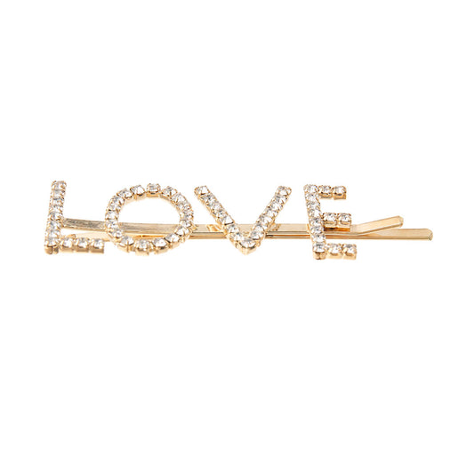 Gold LOVE Bobby Pin