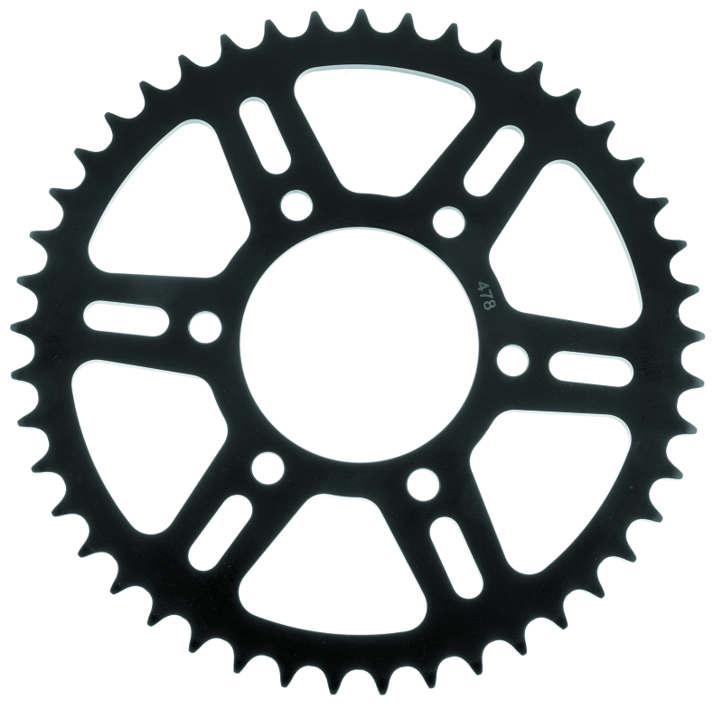 Black sprocket on a white background