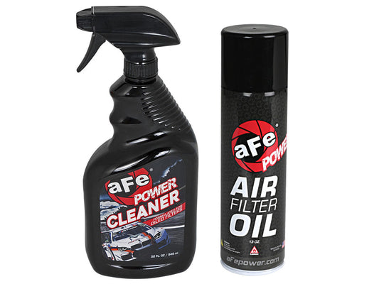 Two aFe Power automotive care products on a white background