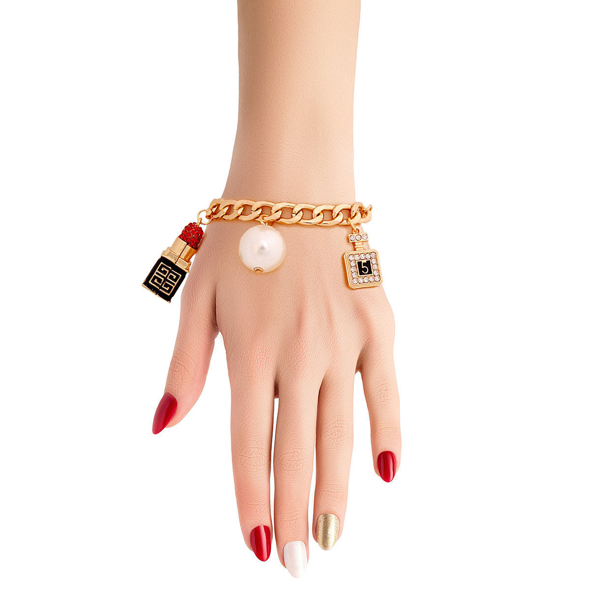 Golden Luxe: Charms Gold Bracelet