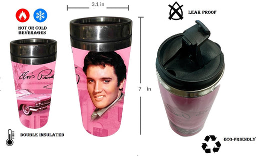 Infographic Elvis Presley Tavel Mug