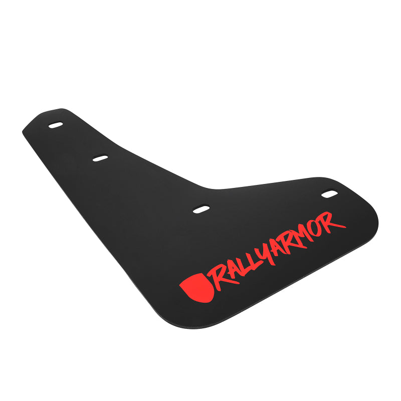 Black mud guard with red 'Rally Armor' logo on a white background