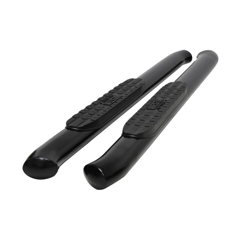 Pair of black side steps on a white background