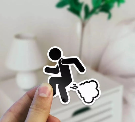 Size Context Guy Farting Meme Sticker