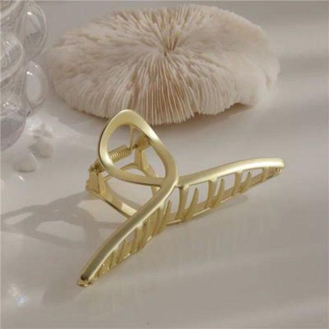 Fashion INS Hair Claws Hair Crab Clamp Hairgrip Matte Metal Hair Clip Claw Large Size INS Hair Claws Gorgeous Hair Accessories For Women