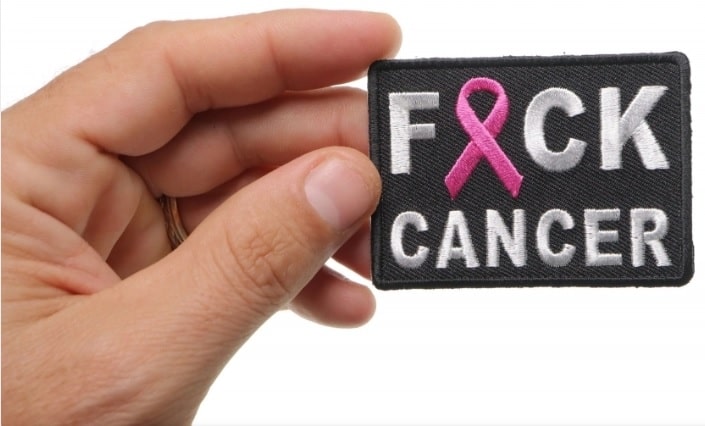 Size Of FCK Cancer Iron on Patch