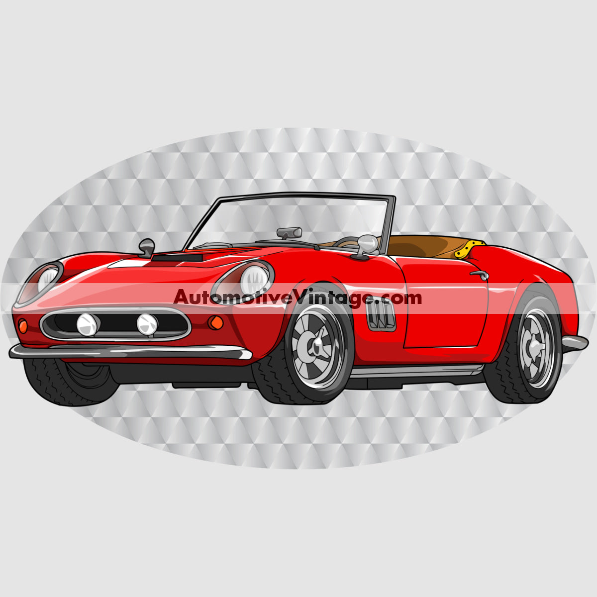 Ferris Bueller Ferrari Famous Car Chest Logo T-shirt