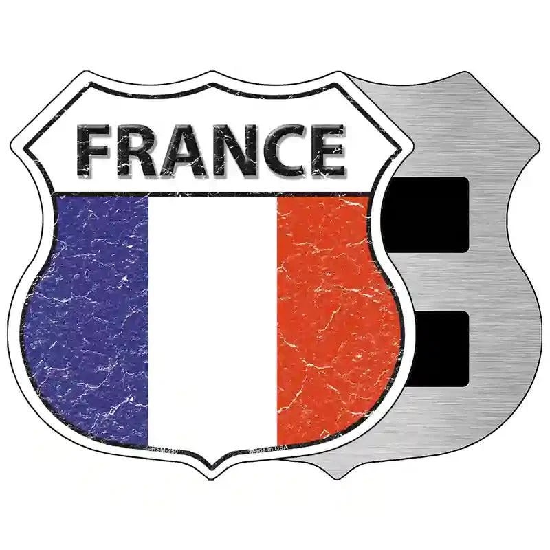 France Highway Shield Magnet