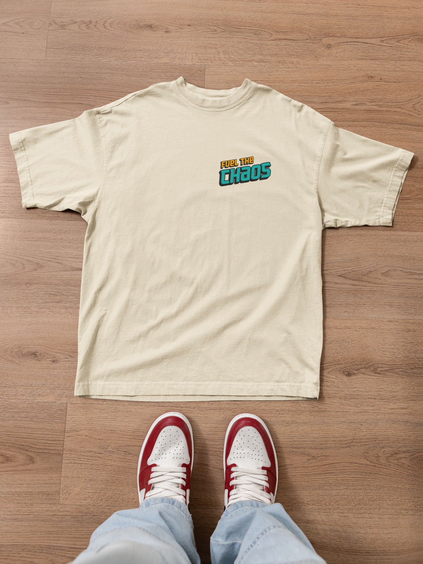 Fuel the Chaos – Limited Drop Tee (Sand)