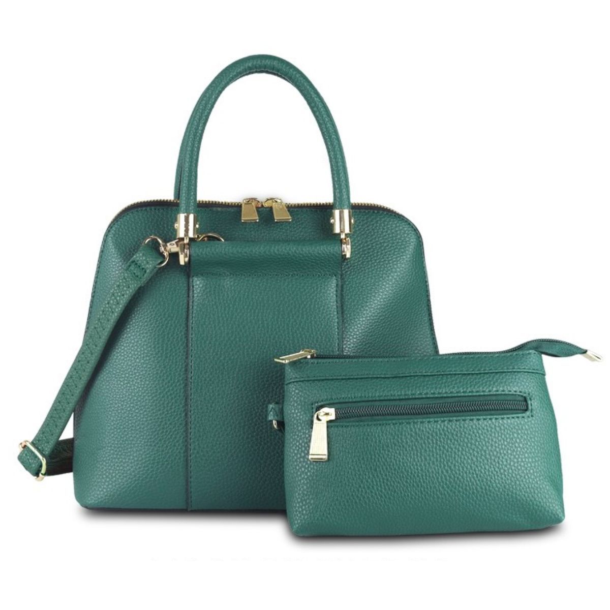 Purse Green Bowling Bag Set for Women